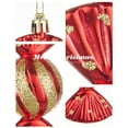 thumbnail image 5 of Nilvkv 6pcs Christmas Candy Ornaments Glitter Jars & Plastic Peppermints for Tree Home Party, Christmas Decorations, CHRlSTMAS-GlFTs, 5 of 6