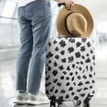 thumbnail image 2 of White and Black Of Leopard Print Luggage Cover Fashion Suitcase Cover Baggage Covers Fit 25-28 Inch Luggage (Go Travel), 2 of 5