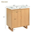 thumbnail image 5 of Miekor Furniture 30" Bathroom vanity Set with Sink, Combo Cabinet, Bathroom Storage Cabinet, Solid Wood Frame W5UAAA, 5 of 9