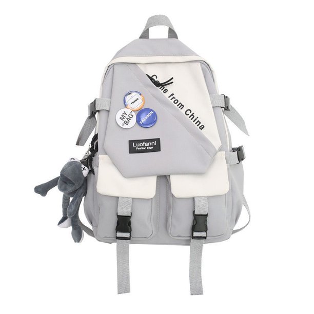 Mochila Moda Escolar Pareja De Gran Valor Ordenador Impermeable Capacidad