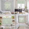 thumbnail image 6 of Sage Green Striped Kitchen Curtains Sets for Windows 24 Inch Length, Farmhouse Vintage Stripes Rod Pocket Window Treatments Tier Curtains and Valances Set for Bedroom/Bathroom, 6 of 8