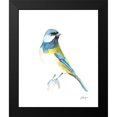 thumbnail image 2 of Harper, Ethan 12x14 Black Modern Framed Museum Art Print Titled - Watercolor Songbirds I, 2 of 5