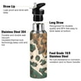 thumbnail image 3 of ALAZA Leopard Skin Pattern Water Bottle Insulated Flask Stainless Steel Straw Lid 20 oz, 3 of 6