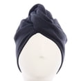 thumbnail image 1 of Aquis Original Microfiber Hair Turban, Black, 1 of 9