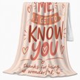 thumbnail image 2 of Lucky Me I Get Know You Gratitude Thank, Cozy Friendship Quote Scene, Warm Flannel Blanket for Living Room and Reading Nook, Art Lovers Thank You Gift, Artistic Home Decor, 2 of 9