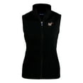 thumbnail image 2 of Women's Cutter & Buck Black Washington Nationals City Connect Cascade Eco Sherpa Fleece Vest, 2 of 3