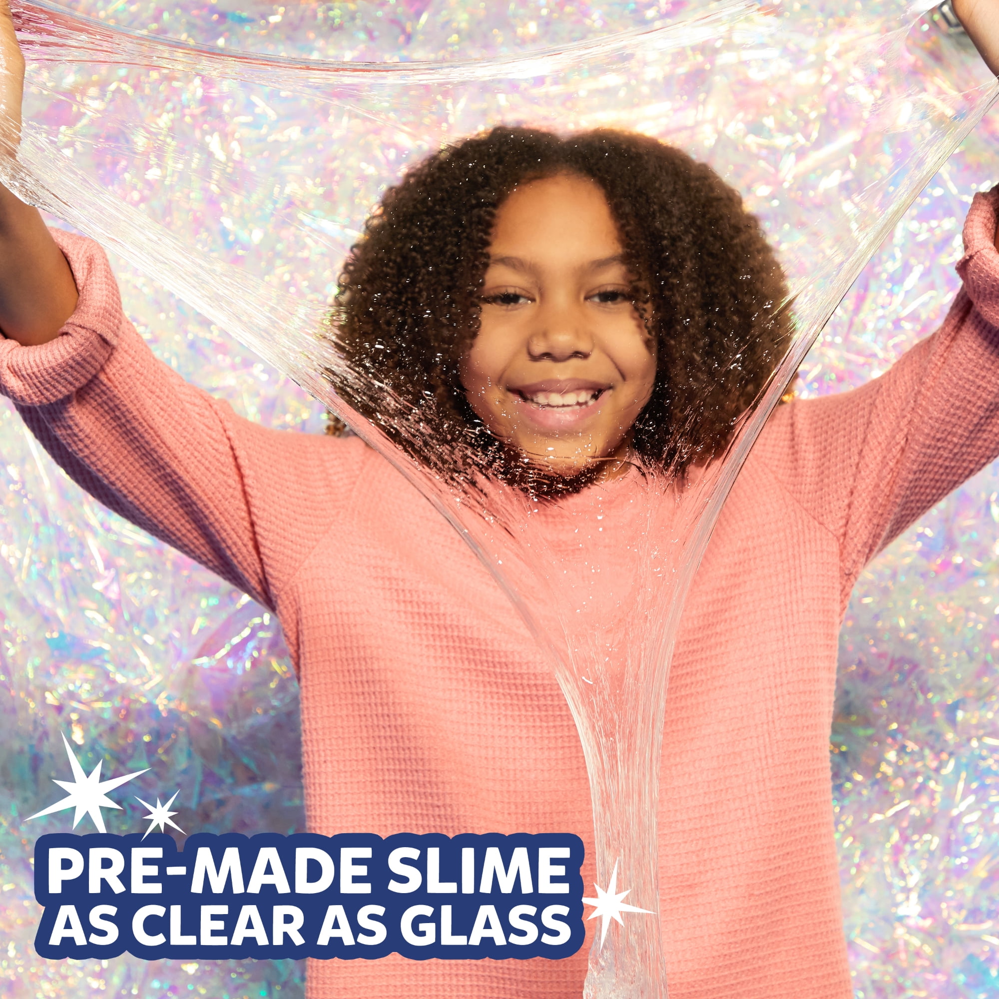Elmer's Glue Pre Made Slime, Glassy Clear Slime, Great for Mixing in A –  AERii
