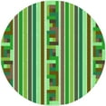 thumbnail image 1 of Ahgly Company Machine Washable Indoor Round Transitional Fern Green Area Rugs, 6' Round, 1 of 7