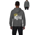 thumbnail image 1 of Artix He's my king Full-Zip Men Hoodie, 1 of 4
