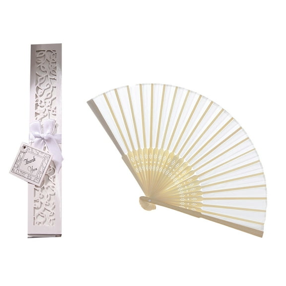 Supvox 2Pcs Bamboo Folding Fans Chinese Style Decoration for Women Summer Use