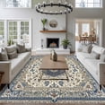 thumbnail image 3 of 6'x9' Area Rugs, Southwestern Boho Blue Indoor Outdoor Area Rug for Living Room Bedroom, Ethnic Geometric Farmhouse Washable Bathroom Rugs Kitchen Floor Carpet Mats Home Decor Aesthetic, 3 of 8