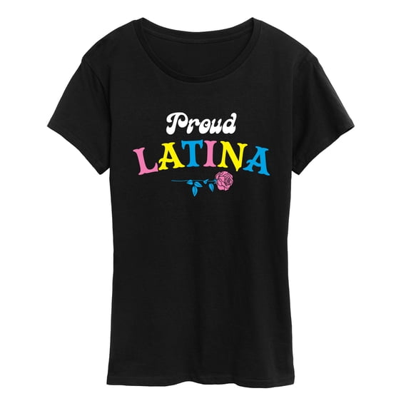 Instant Message - Proud Latina Short Sleeve Graphic T-Shirt