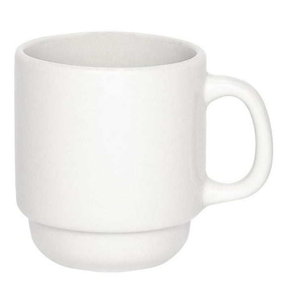 Browne Gobelet Empilable en Porcelaine de Palmier Blanc, Capacité de 3,5 oz -- 36 par Caisse
