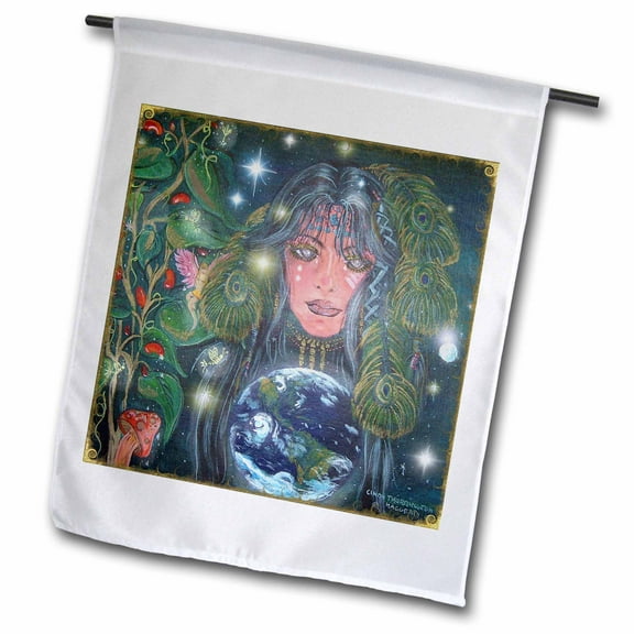3dRose, Mother Earth s Tears, 12 x 18 inch Garden Flag