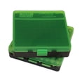 thumbnail image 2 of MTM P-100 Fliptop Box .45 ACP/10mm/.40 S&W/.41 AE, Clear Green/Black, 2 of 3