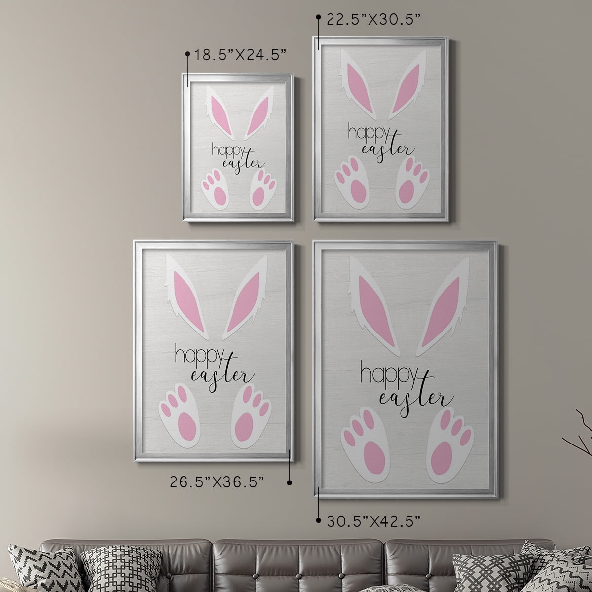 Happy Easter Premium Framed Print - Ready to Hang