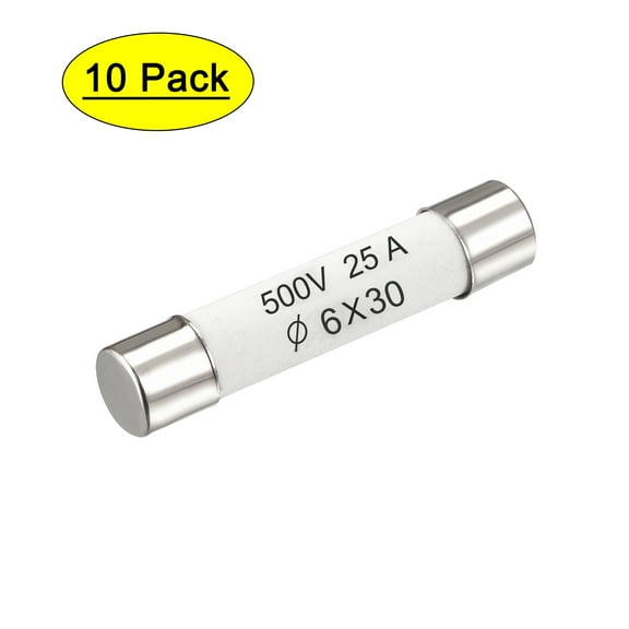 Unique Bargains Ceramic Cartridge Fuses 15A 500V 6x30mm Ceramic Fuses Fast Blow 5pcs