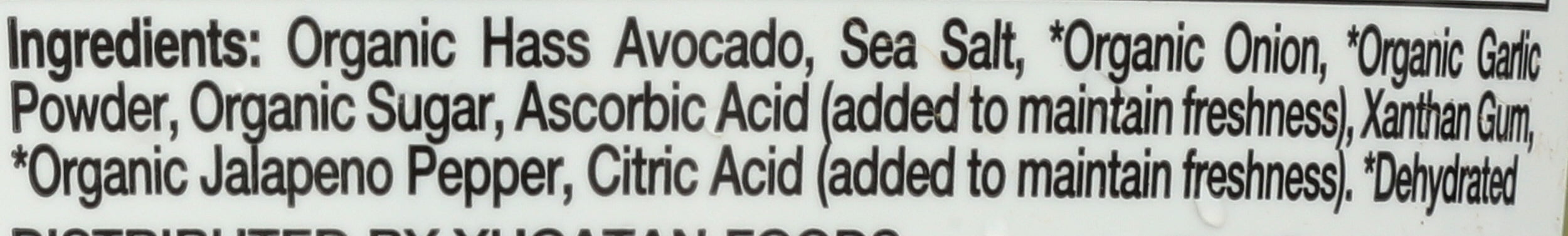 Yucatan Organic Zesty Guacamole, 16 Ounce -- 6 per Case.
