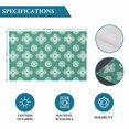 thumbnail image 6 of Teal Green Floral Placemats Set of 12, Spring Flowers Modern Abstract Art Farmhouse Placemats for Dining Table, Place Mats for Kitchen Tabletop, Waterproof Wipeable Dining Table Mats Set, 6 of 9