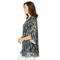 thumbnail image 3 of Woman Within Plus Size Miracle Mesh Tulip Three-Quarter Sleeve Tunic, 3 of 3