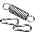 thumbnail image 1 of Ganchos de resorte de 3 PC, resortes de silla colgante de acero inoxidable 304, con 2 contratuercas y ganchos de resorte, 1 of 2