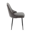 thumbnail image 2 of LumiSource Marcel Dining Chairs, Gray/Black, Set Of 2 Chairs, 2 of 8