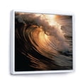 thumbnail image 2 of Designart "Scenic Photo Of Beach Waves" Coastal Waves Floater Framed Canvas Art Print, 2 of 5