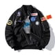 thumbnail image 4 of Chaqueta informal americana para hombre y mujer, chaqueta de piloto holgada bordada, Chaqueta de algodón, chaqueta de béisbol de pareja de hip hop, ciclismo grueso de invierno, 4 of 5