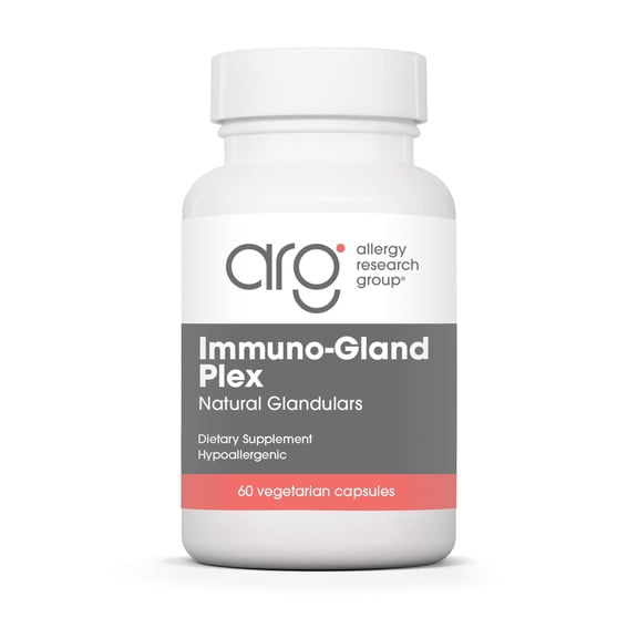 ARG Immuno-Gland Plex - Multi-Organ Glandular Blend - Immune Health & Vitality Support - Freeze-Dried Vegetarian Capsules - Hypoallergenic Formula - 60 Servings - 60 Capsules
