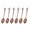 Red ancient color, variant on 6 Divisions Elaborate Fashion Metal Dessert Spoons Not Corrosive Simple Utensils for Candy Preserve Dear Spoon