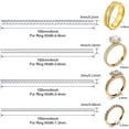 thumbnail image 2 of 12 Sizes Invisible Ring Size Adjusters Transparent Guard Ring Sizer with Polishing Cloth for Loose Rings and Ring Sizer Measuring Tool, 2 Styles Fit for Man and Woman Rings, 2 of 7