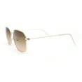 thumbnail image 3 of Dad Fashion Retro Classic Small Rounded Rectangle Metal Rim Sunglasses Gold - Brown, 3 of 4