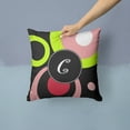 thumbnail image 2 of Carolines Treasures AM1002-CPW1414 Letter C Monogram - Retro in Black Fabric Decorative Pillow  14Hx14W multicolor, 2 of 4