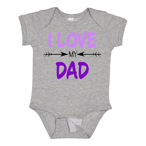 Inktastic I Love My Dad Fathers Day Boys or Girls Baby Bodysuit