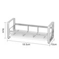 thumbnail image 2 of Waterproof Draining Rack Stainless Steel Sink Draining Rack Countertop Drying Rack with Tray Design Quick Drainage Anti-slip Punch-free Installation, 2 of 8