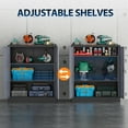 thumbnail image 5 of Fesbos Metal Storage Cabinet with 2 Adjustable Shelves, Steel Counter Cabinet with Lockable Doors for Home Office Warehouse Garage, 5 of 9