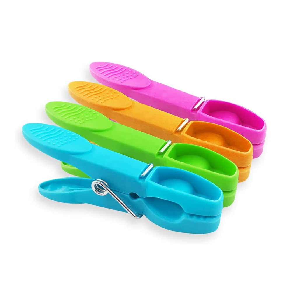 24 Pcs Colorful Plastic Clothespin Set, Widened and Thickened Heavy ...