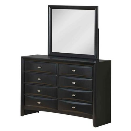 41 In Dresser And Mirror Set Black Com 41 In Dresser And Mirror Set Black