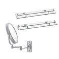 thumbnail image 1 of Esatto® Espejo Pared 20 Cms Lupa Y 2 Repisas Vidrio Kit Bel, 1 of 7