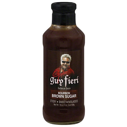 Guy Fieri Brown Sugar Bourbon BBQ Sauce, 19 oz, (Pack of 6)