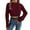 Red, variant on Women Cropped Sweater Casual Long Sleeve Cable Knit Pullovers for Fall Winter Fashion Green S
