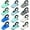 12pcs Blue Ombre, variant on Unbranded Chip Clips, Magnetic Bag Clips with Air Tight Seal for Food Storage, 12 Pieces (Gray)