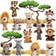thumbnail image 1 of 12 piezas de mini animales de peluche del bosque, juguetes de peluche de animales de la selva en 4,8 pulgadas, lindo elefante de peluche, león, jirafa, tigre de peluche para fiestas temáticas de, 1 of 5