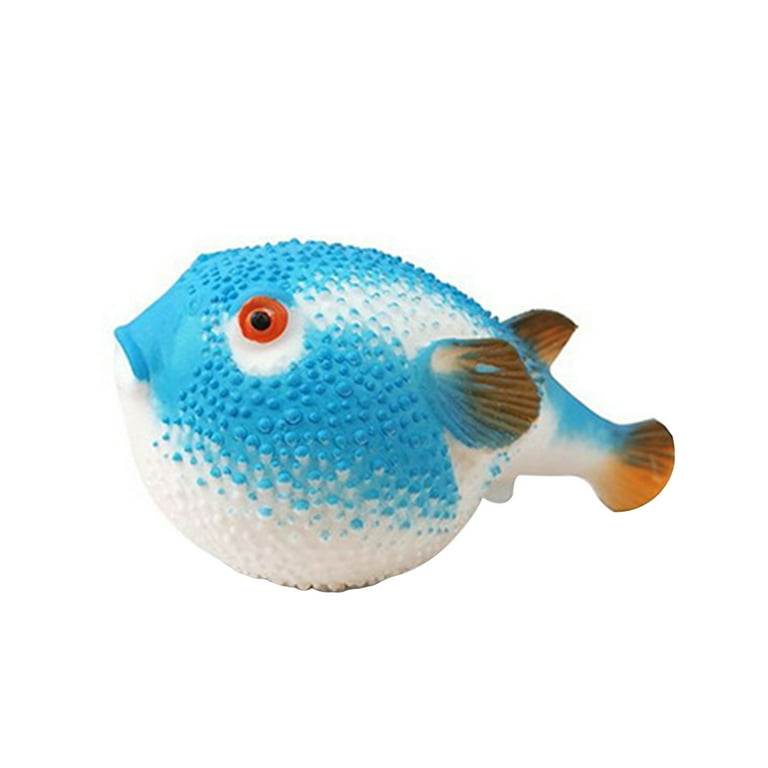 FishMum Spike Ii (large) 10l X 6w Off-White Ceramic Puffer Fish at