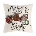 thumbnail image 1 of Pudcoco Christmas Throw Pillow Cover Holiday Couch Pillow Case Zippered Pillow Protector for Home Farmhouse Sofa Decorations, 1 of 6