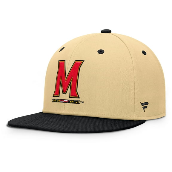 Men's Fanatics Khaki/Black Maryland Terrapins Balance Fitted Hat