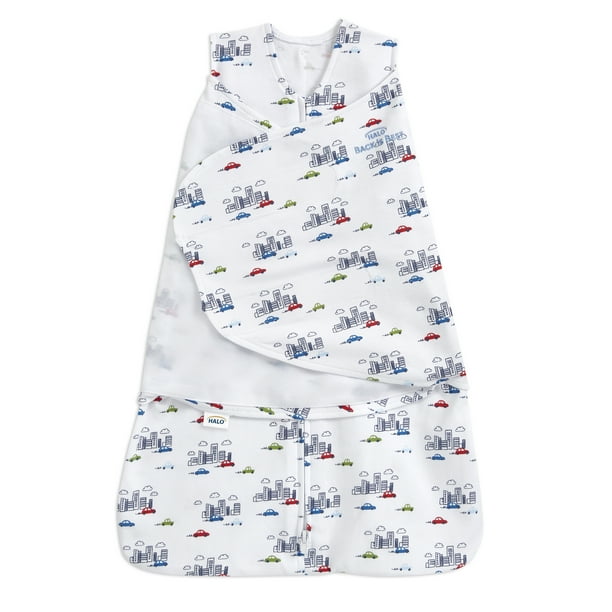 HALO® SleepSack® swaddle 100 cotton, city life, small