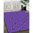 thumbnail image 2 of Ahgly Company Indoor Rectangle Patterned Blue Violet Purple Area Rugs, 3' x 5', 2 of 6