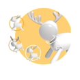 thumbnail image 2 of christmas elk led table lamp usb charging night light universal table lamp (), 2 of 5