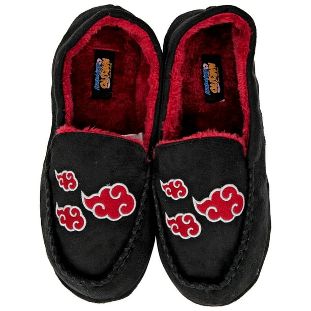 Naruto Shippuden Akatsuki Clouds Men s Moccasin House Slippers